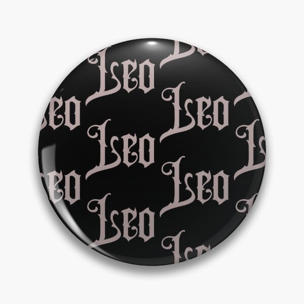 Item preview, Gothic Lettering Leo Zodiac Sign designed and sold by Hellofriendco.