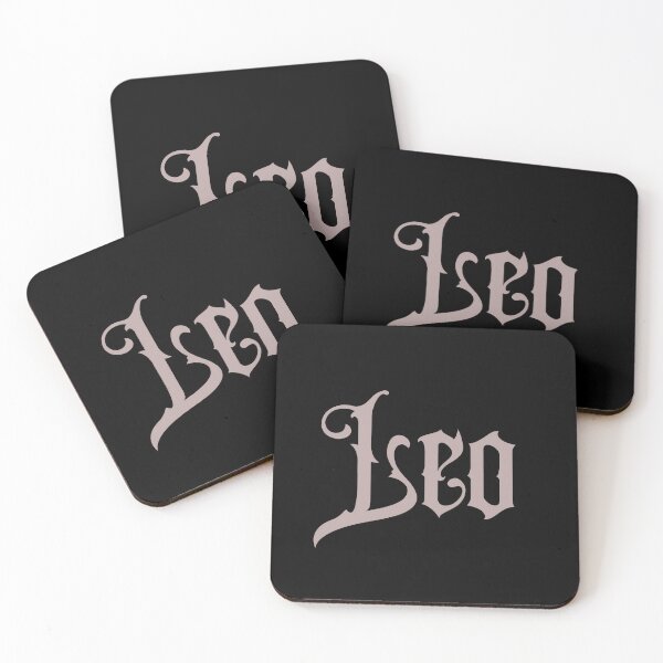 Item preview, Gothic Lettering Leo Zodiac Sign designed and sold by Hellofriendco.