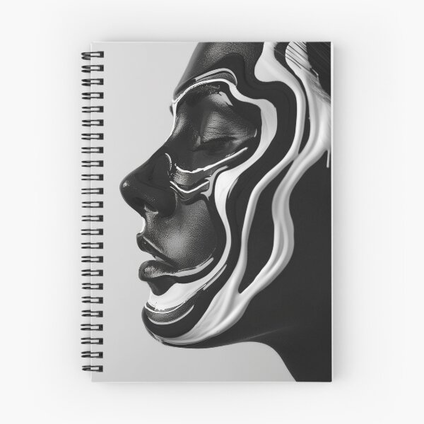 Item preview, Flowing Identity: Monochrome Fluid Art designed and sold by RevivalPopShop.