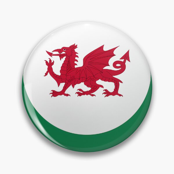 Item preview, Welsh Dragon Retro Mod Roundel designed and sold by KarelleHand.