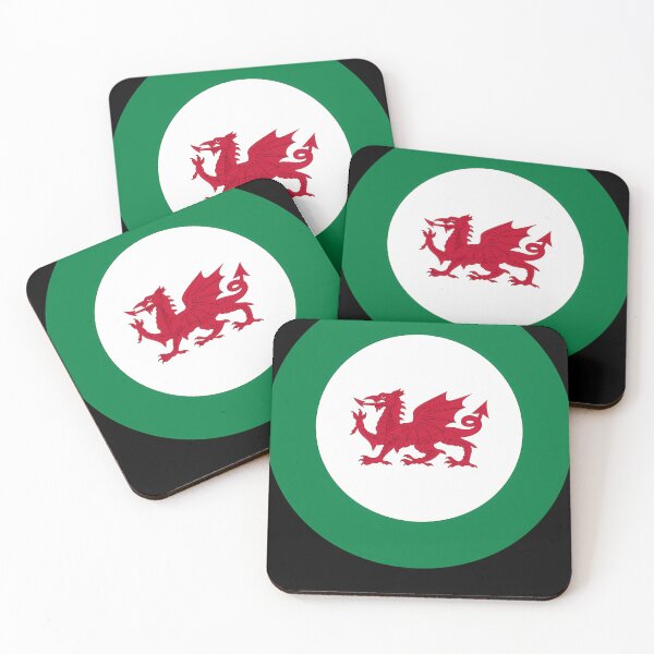 Item preview, Welsh Dragon Retro Mod Roundel designed and sold by KarelleHand.