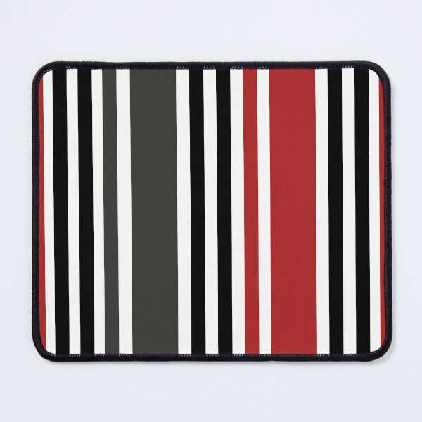 Item preview, Red Black Grey Vertical Stripes Pattern designed and sold by Nisha Prabhu.