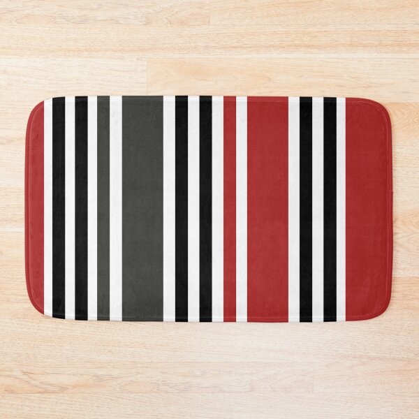 Item preview, Red Black Grey Vertical Stripes Pattern  designed and sold by Nisha Prabhu.