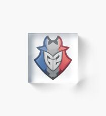 G2 Esports French Flag Acrylic Block