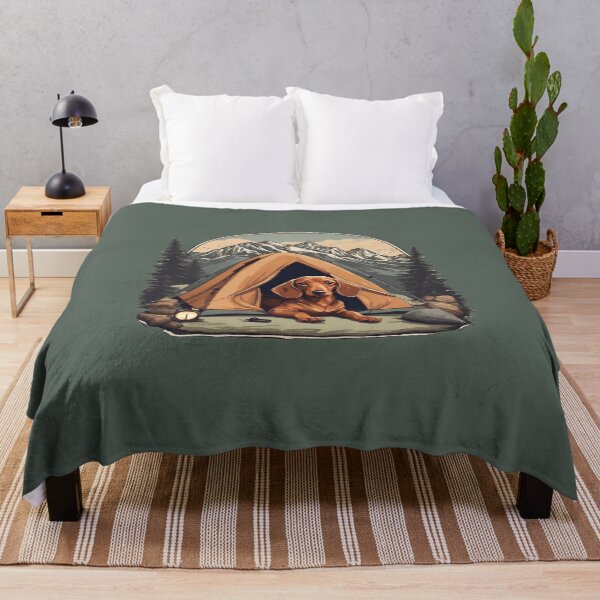 Item preview, Camping with dachshund nature outdoors dog puppy cute dog mom dad  designed and sold by SoulfulT.