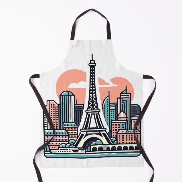 Artikelvorschau, Pariser Skyline entworfen und verkauft von Funny Vintage Stickers And T-Shirts.