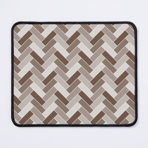 Item preview, Geometric Pattern: Herringbone Alt: Brownstone designed and sold by Red Wolf.