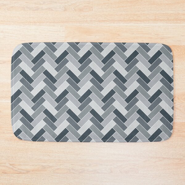 Item preview, Geometric Pattern: Herringbone Alt: Pebble designed and sold by Red Wolf.