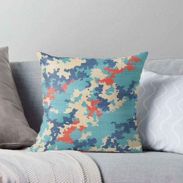 Aperçu de l'œuvre Camouflage italien camouflage été bleu motif cargo unique créée et vendue par Geek Updated.