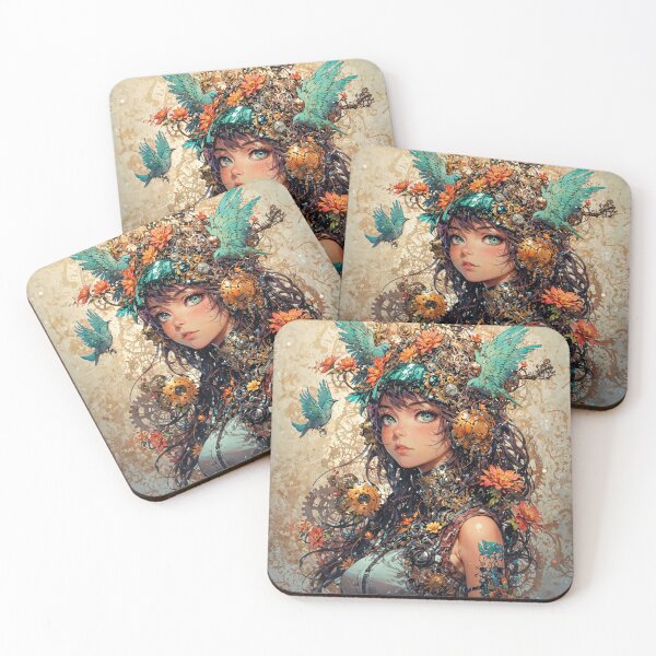 Item preview, Woman with Intricate Headpiece designed and sold by ArtLab-store.
