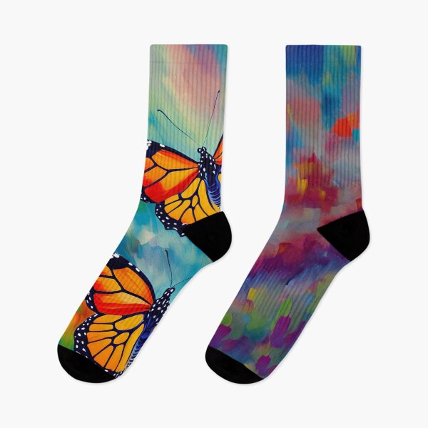 Item preview, Colorful Monarch Butterfly Lover Insect Art designed and sold by Blok45.