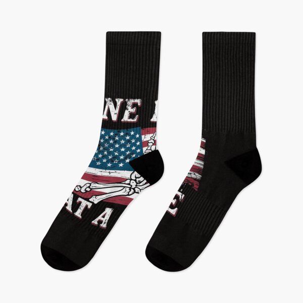 Item preview, One Beer At A Time - Patriotic USA Flag & Skeleton Hand with Beer T-Shirt designed and sold by HOMEDESIGNPRINT.