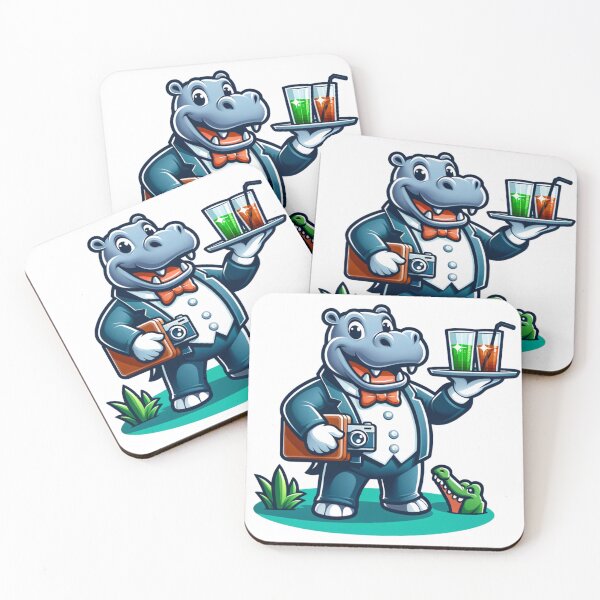 Item preview, Safari Service: Hippo Waiter designed and sold by 0penvimark.