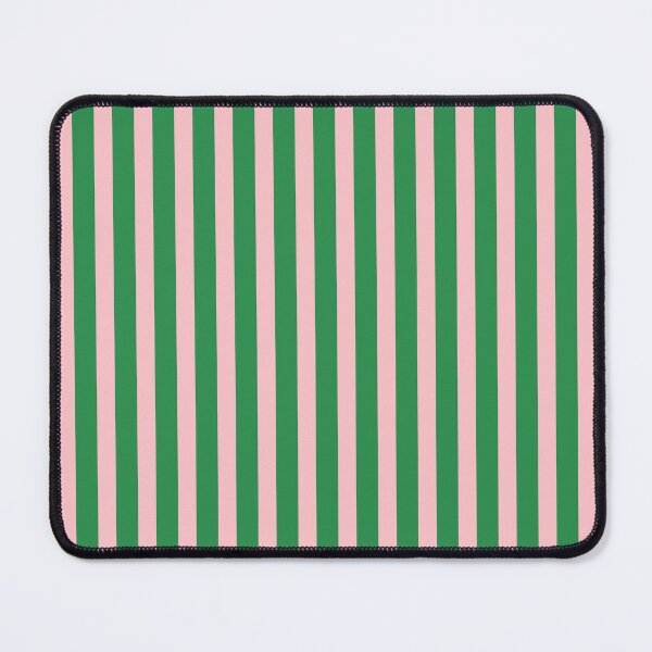 Item preview, Pink and Green Stripes Narrow Vertical Stripe Pattern designed and sold by kierkegaard.