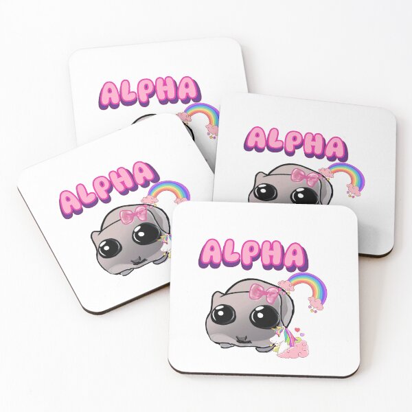 Item preview, Alpha,Hamster,sad hamster,tiktok hamster,unicorn,rainbow designed and sold by theherbst131313.