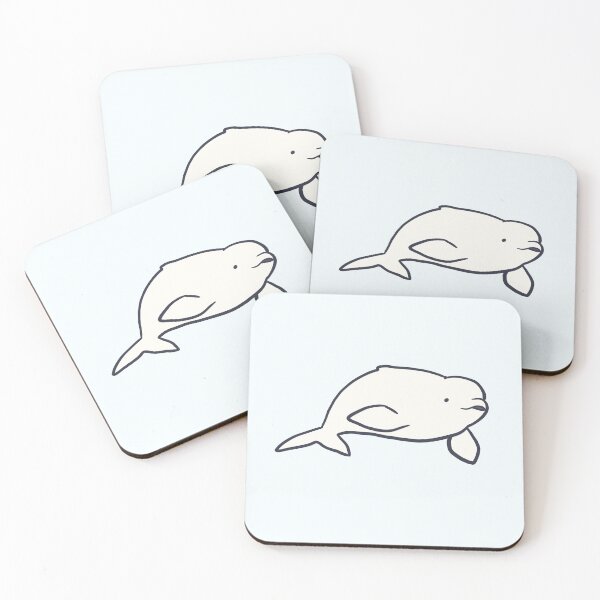 Item preview, Cartoon Beluga Whale  designed and sold by Mayarart.
