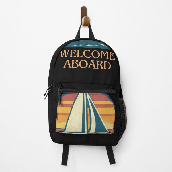 Item preview, Vintage Sailing Yacht, Welcome Aboard designed and sold by WiolettaS.