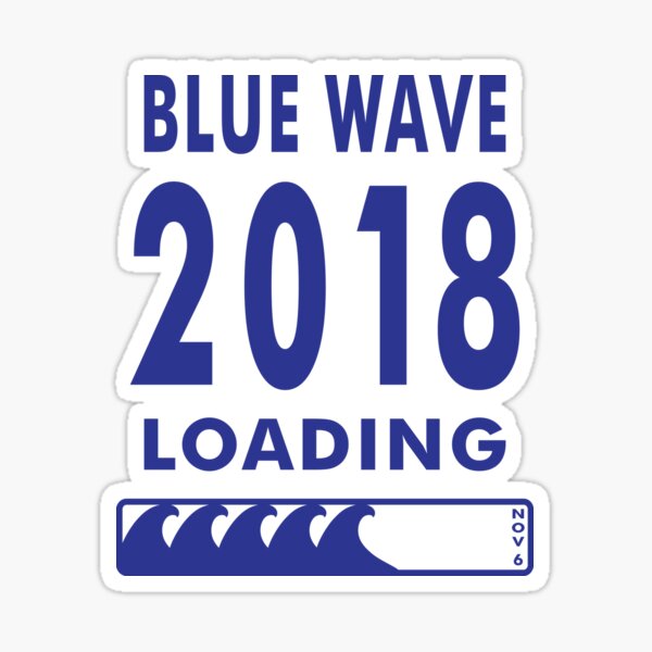 Blue Wave 2018 Loading Sticker