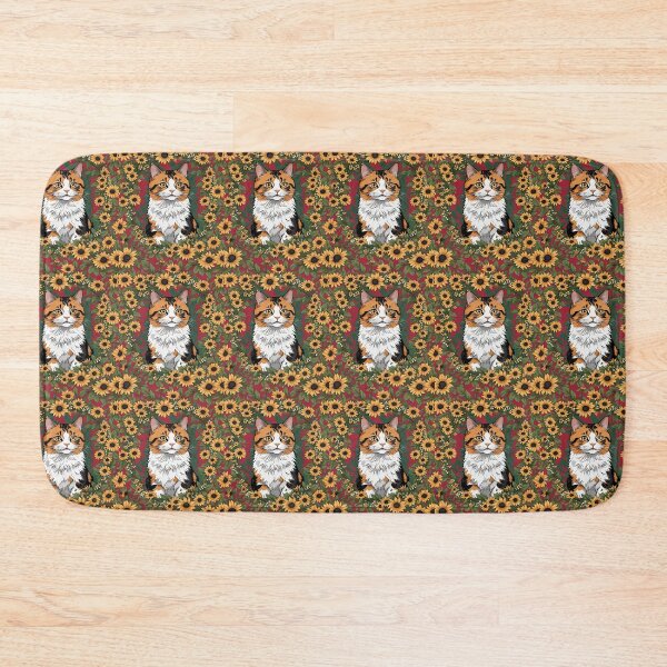 Item preview, Maryland Calico Cat And Black Eyed Susan Flowers 2 designed and sold by taiche.