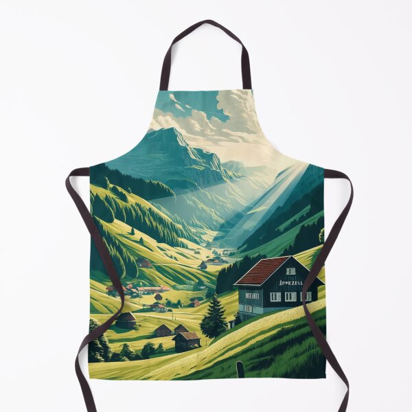 Item preview, Appenzell Switzerland Digital Art Poster designed and sold by TravelMarvel.