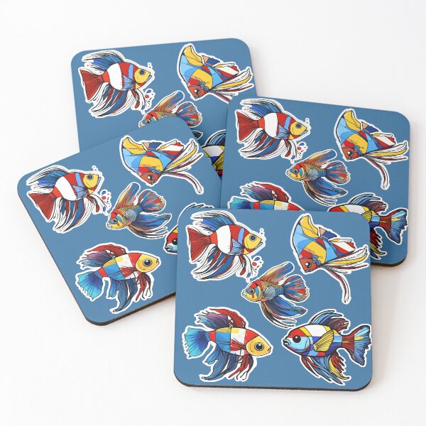 Item preview, Beta fish stickers designed and sold by VickyJo111.