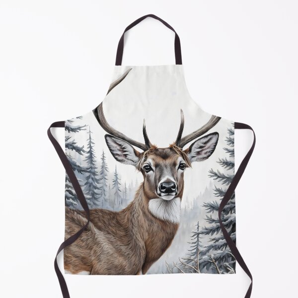 Item preview, Colorful Drawing of a White-Tailed Deer in the Wild designed and sold by Petalandfur.