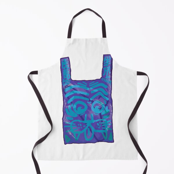 Item preview, Blue Designer Plastic Bag designed and sold by NevermindOnArt.