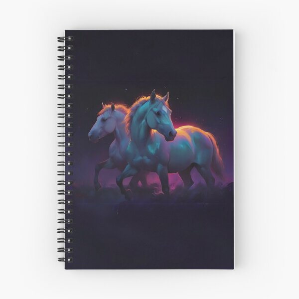 Item preview, Colourful Horses Art designed and sold by Obsidian Ink by Wilshire.