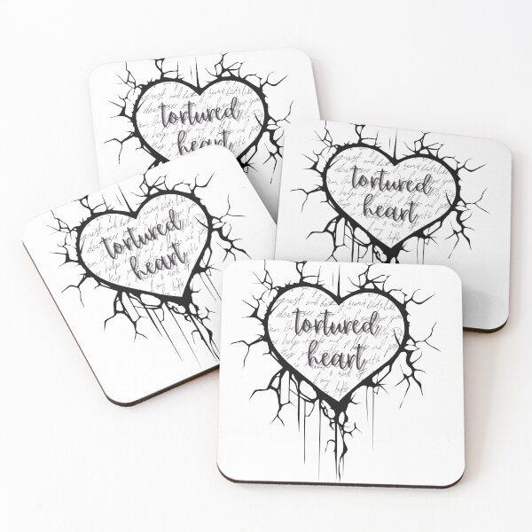 Item preview, tortured heart designed and sold by BookishBlackbird Shop.