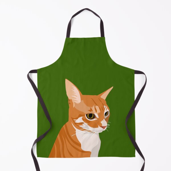 Item preview, Ginger cat portrait graphic designed and sold by digidecalden.