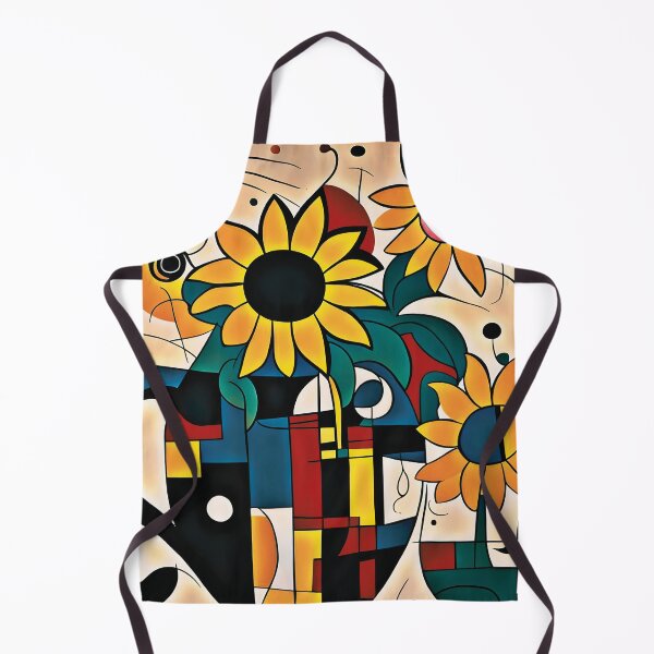 Item preview, Miro Inspired Abstract Sunflower Surrealist Avant Garde Art designed and sold by Sizani.