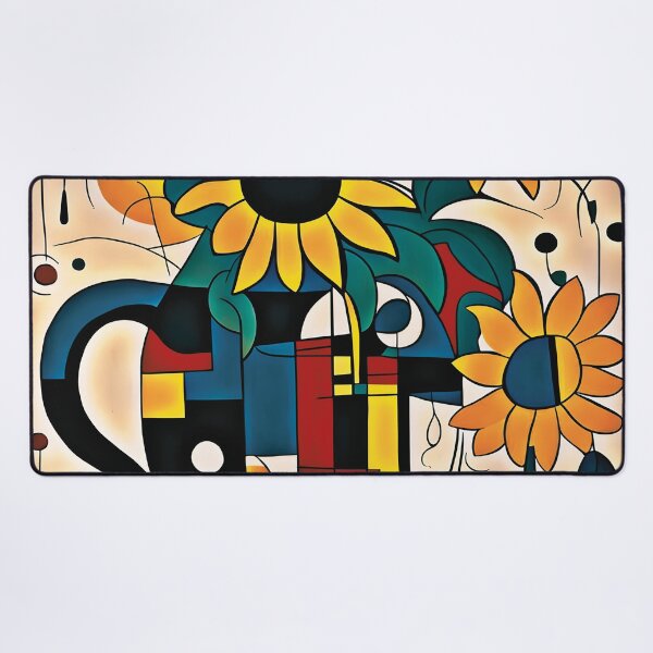 Item preview, Miro Inspired Abstract Sunflower Surrealist Avant Garde Art designed and sold by Sizani.