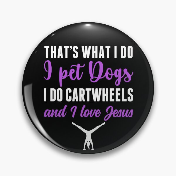 Item preview, I Pet Dogs Cartwhell and Love Jesus Gymnastics Women designed and sold by BlueBerry-Pengu.