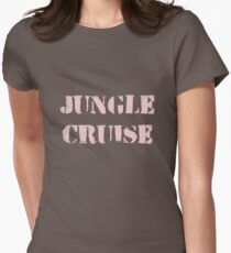 Millennial Pink Jungle Cruise Women's Fitted T-Shirt