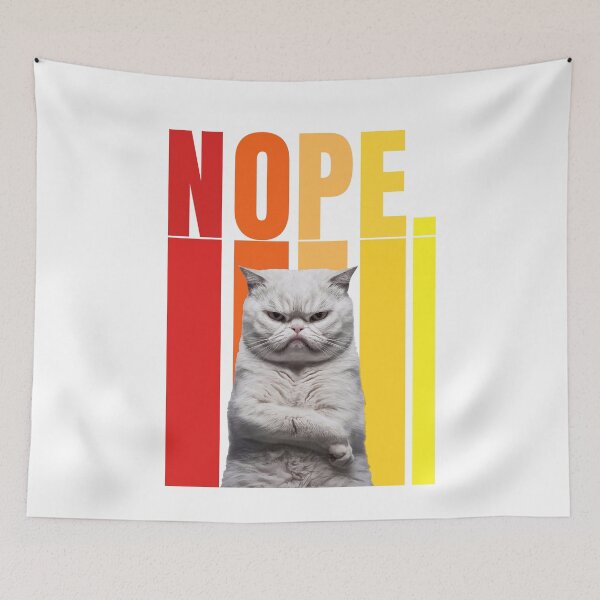Item preview, Nope Cat designed and sold by Tajdi.