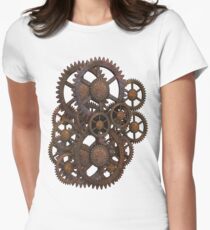 Zahnrad Tailliertes T-Shirt für Frauen