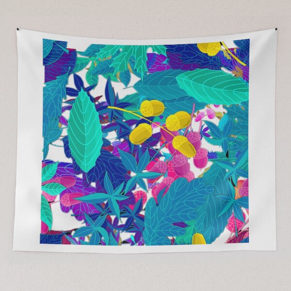 Item preview, Stunning Colourful Leaves and fruits designed and sold by Pattern Hub.