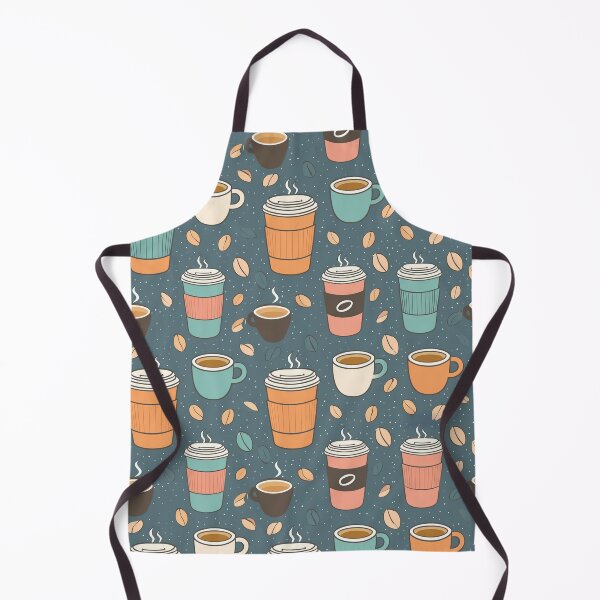 Item preview, Coffee and coffee cup repeatitive design designed and sold by Artkitokri.