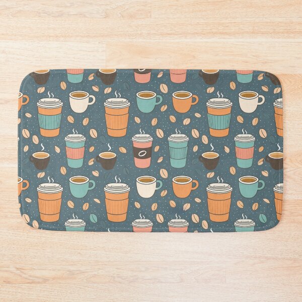 Item preview, Coffee and coffee cup repeatitive design designed and sold by Artkitokri.