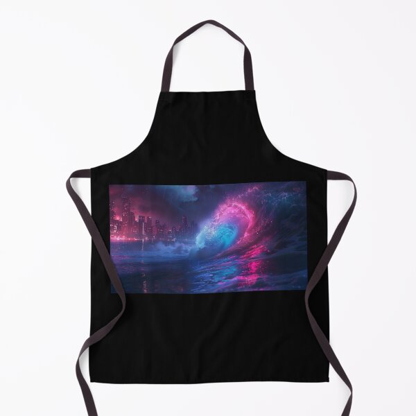 Item preview, Cyberpunk Surf in a Neon Deluge designed and sold by palmyst.