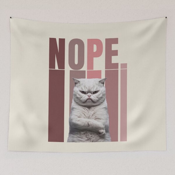 Item preview, Nope Cat designed and sold by Tajdi.