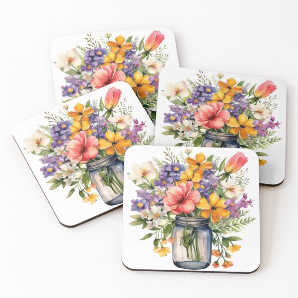 Item preview, Wildflower Mason Jar  designed and sold by DaffodilDreamer.