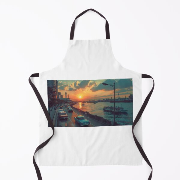 Item preview, Retro Sunset Drive by the Harbor designed and sold by palmyst.