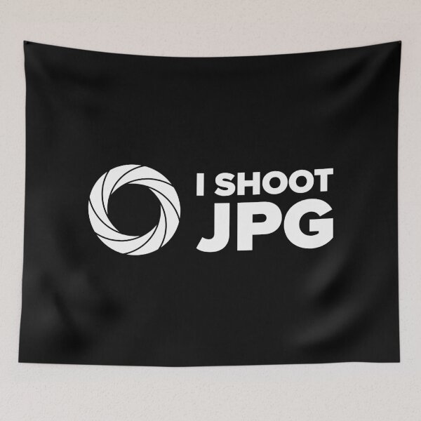 Item preview, I Shoot JPG V3 (White Text) designed and sold by STUDIO-72.