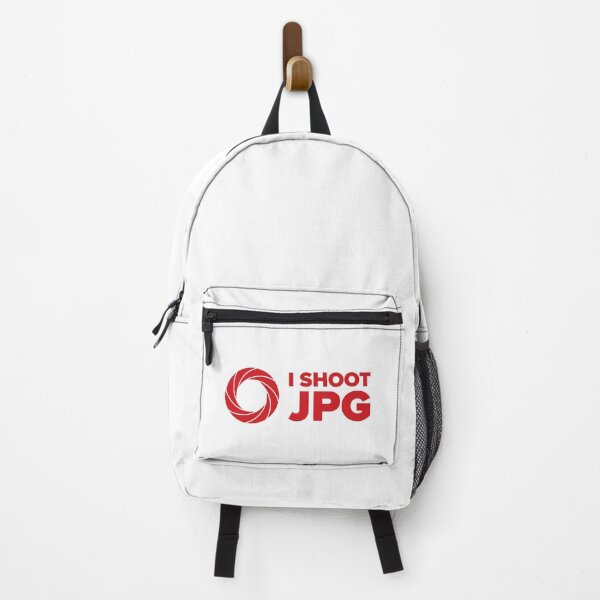 Item preview, I Shoot JPG V3 (Red Text on White) designed and sold by STUDIO-72.