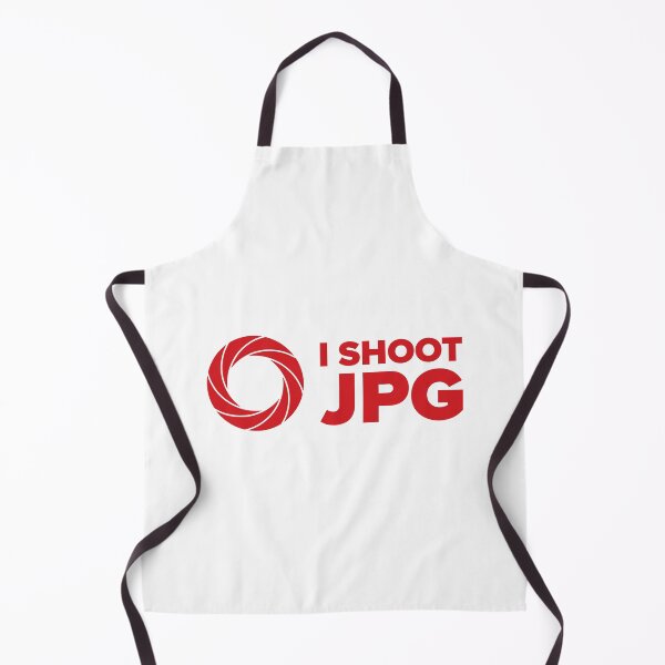 Item preview, I Shoot JPG V3 (Red Text on White) designed and sold by STUDIO-72.