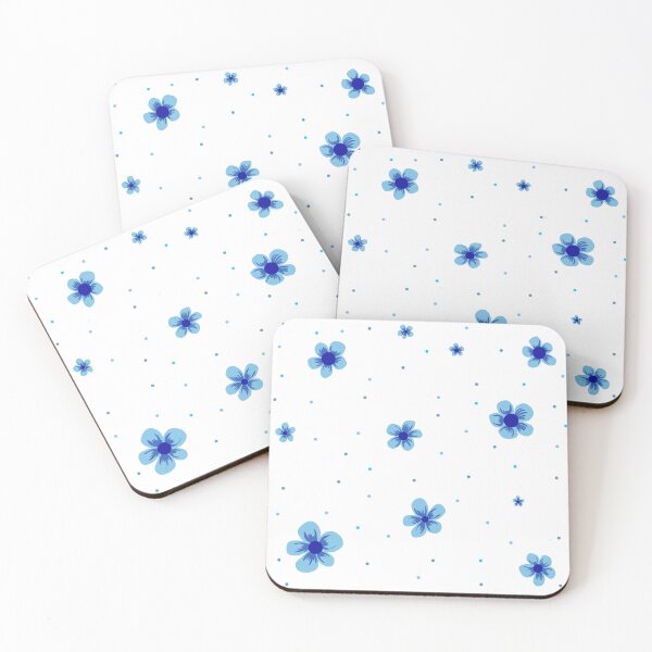 Item preview, Blue Flowers and Small Dots designed and sold by JaygiesDesign.