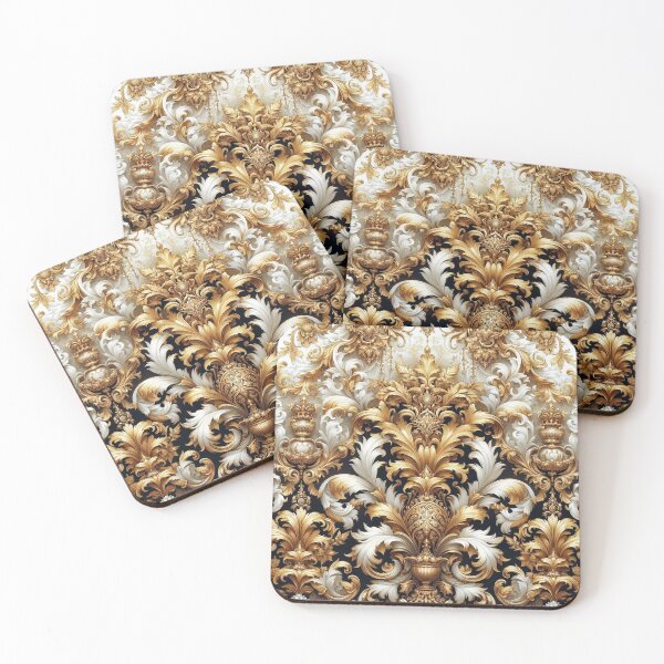 Item preview, White, Black & Gold Baroque designed and sold by DesignsByPrnces.