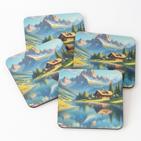 Item preview, Sun casts its golden rays over the Alps designed and sold by arjad3n.
