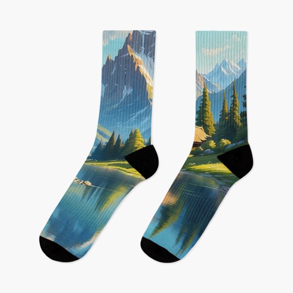 Item preview, Sun casts its golden rays over the Alps designed and sold by arjad3n.